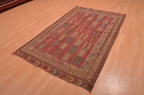 Kilim Brown Flat Woven 47 X 79 Area Rug 100-109176 Image 2