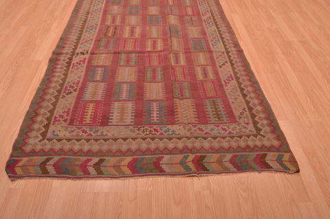Kilim Brown Flat Woven 47 X 79 Area Rug 100-109176 Image 5