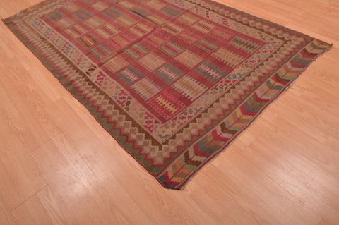 Kilim Brown Flat Woven 47 X 79 Area Rug 100-109176 Image 7