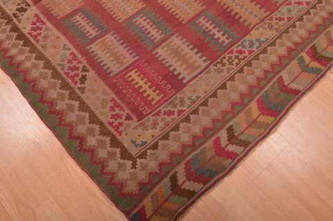 Kilim Brown Flat Woven 47 X 79 Area Rug 100-109176 Image 8