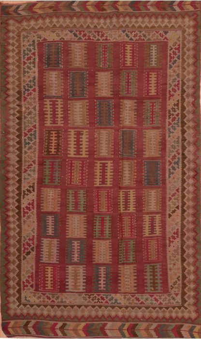 Kilim Brown Flat Woven 47 X 79 Area Rug 100-109176 Image 0