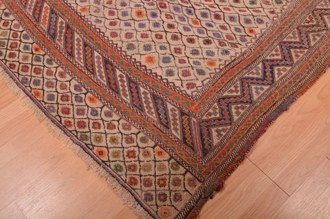 Kilim Brown Hand Knotted 510 X 76 Area Rug 100-109177 Image 10
