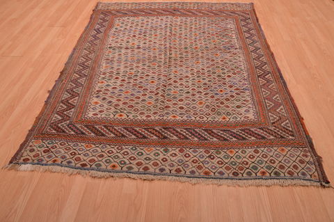 Kilim Brown Hand Knotted 510 X 76 Area Rug 100-109177 Image 1