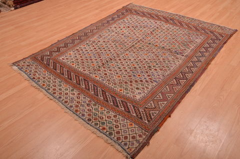 Kilim Brown Hand Knotted 510 X 76 Area Rug 100-109177 Image 3