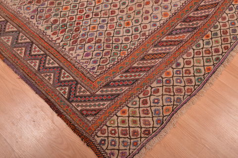 Kilim Brown Hand Knotted 510 X 76 Area Rug 100-109177 Image 8