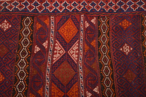 Kilim Brown Hand Knotted 40 X 76 Area Rug 100-109178 Image 7
