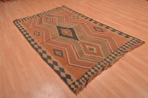Kilim Brown Flat Woven 48 X 79 Area Rug 100-109179 Image 3