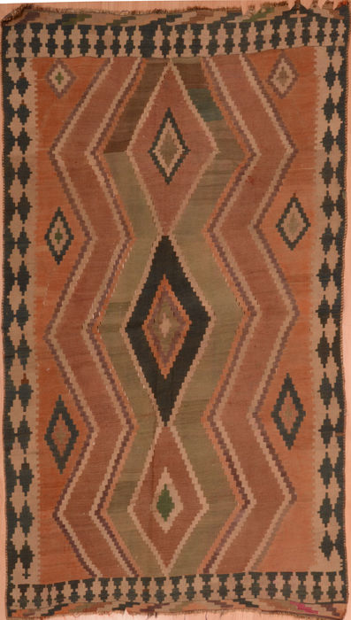 Kilim Brown Flat Woven 48 X 79 Area Rug 100-109179 Image 0