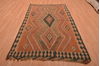 Kilim Brown Flat Woven 48 X 79 Area Rug 100-109179 Thumb 1