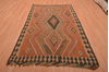 Kilim Brown Flat Woven 48 X 79  Area Rug 100-109179 Thumb 1