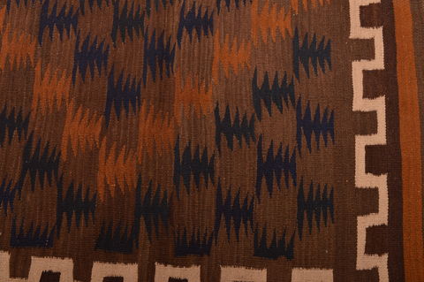 Kilim Brown Flat Woven 41 X 84 Area Rug 100-109180 Image 10