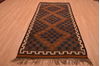 Kilim Brown Flat Woven 41 X 84  Area Rug 100-109180 Thumb 1