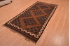 Kilim Brown Flat Woven 41 X 84  Area Rug 100-109180 Thumb 5