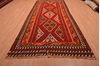 Kilim Red Runner Flat Woven 55 X 1210  Area Rug 100-109181 Thumb 1