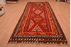 Kilim Red Runner Flat Woven 55 X 1210  Area Rug 100-109181 Thumb 4