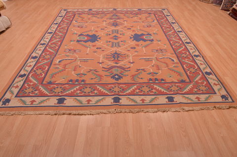 Kilim Red Flat Woven 710 X 99 Area Rug 100-109182 Image 10