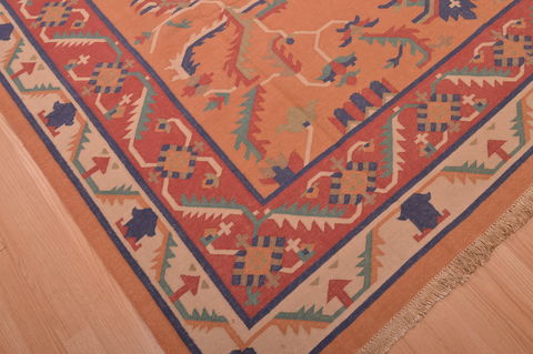Kilim Red Flat Woven 710 X 99 Area Rug 100-109182 Image 1