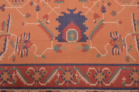 Kilim Red Flat Woven 710 X 99 Area Rug 100-109182 Image 2