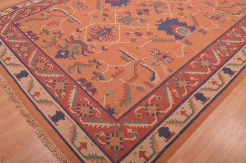 Kilim Red Flat Woven 710 X 99 Area Rug 100-109182 Image 5