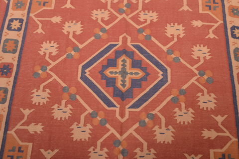 Kilim Red Flat Woven 710 X 90 Area Rug 100-109185 Image 9