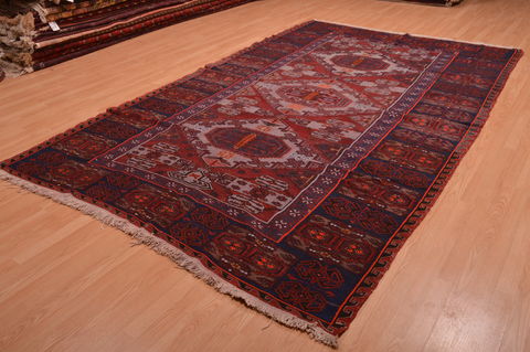 Kilim Red Hand Knotted 611 X 111 Area Rug 100-109186 Image 2