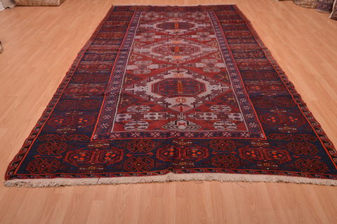 Kilim Red Hand Knotted 611 X 111 Area Rug 100-109186 Image 4