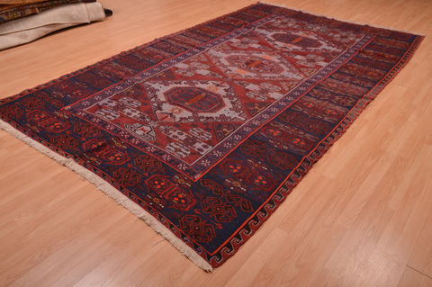 Kilim Red Hand Knotted 611 X 111 Area Rug 100-109186 Image 6