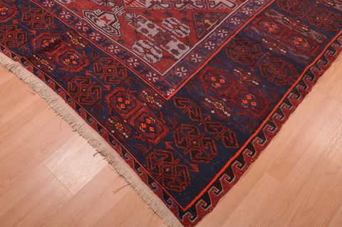 Kilim Red Hand Knotted 611 X 111 Area Rug 100-109186 Image 7