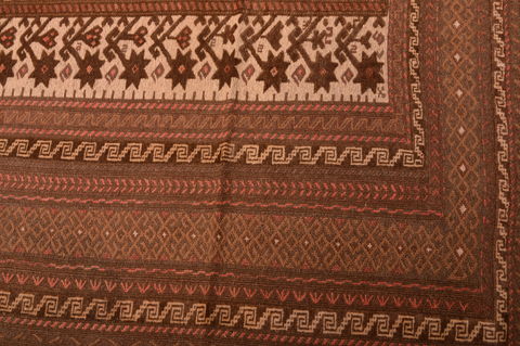 Kilim Beige Hand Knotted 52 X 91 Area Rug 100-109188 Image 11