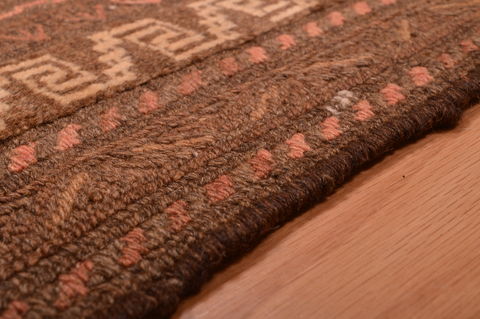Kilim Beige Hand Knotted 52 X 91 Area Rug 100-109188 Image 12