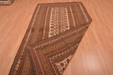 Kilim Beige Hand Knotted 52 X 91 Area Rug 100-109188 Image 14