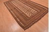 Kilim Beige Hand Knotted 52 X 91  Area Rug 100-109188 Thumb 6