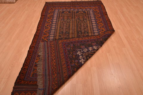 Kilim Brown Hand Knotted 410 X 810 Area Rug 100-109189 Image 13