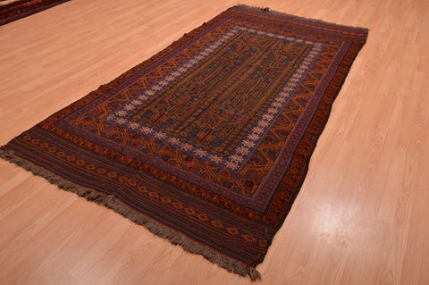 Kilim Brown Hand Knotted 410 X 810 Area Rug 100-109189 Image 2