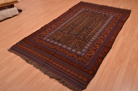Kilim Brown Hand Knotted 410 X 810 Area Rug 100-109189 Image 5
