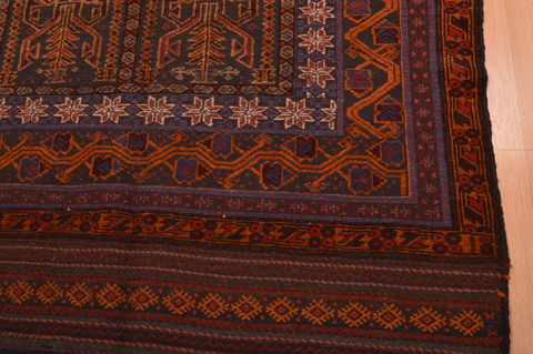 Kilim Brown Hand Knotted 410 X 810 Area Rug 100-109189 Image 6