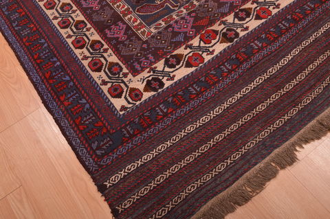 Baluch Blue Hand Knotted 50 X 85 Area Rug 100-109193 Image 6