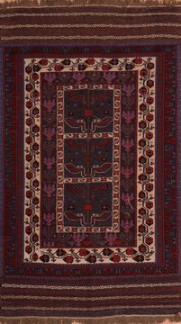 Kilim Blue Hand Knotted 5'0" X 8'5"  Area Rug 100-109193