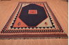 Kilim Blue Flat Woven 67 X 99  Area Rug 100-109196 Thumb 4