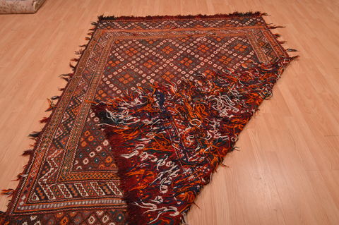 Kilim Red Hand Knotted 60 X 711 Area Rug 100-109198 Image 10