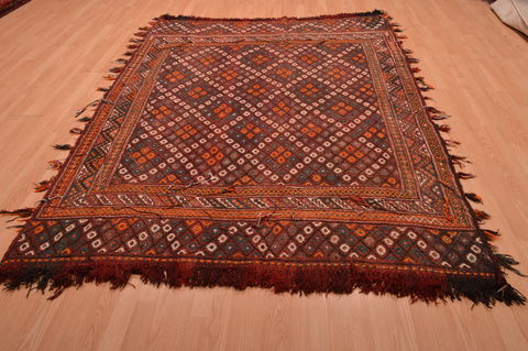 Kilim Red Hand Knotted 60 X 711 Area Rug 100-109198 Image 1