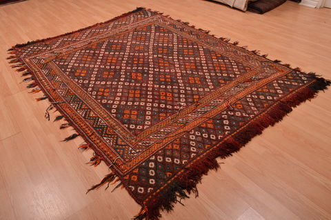 Kilim Red Hand Knotted 60 X 711 Area Rug 100-109198 Image 2