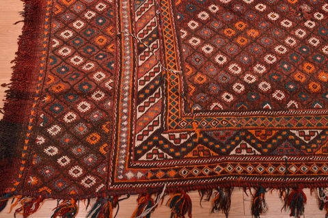 Kilim Red Hand Knotted 60 X 711 Area Rug 100-109198 Image 6