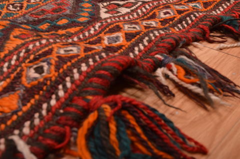 Kilim Red Hand Knotted 60 X 711 Area Rug 100-109198 Image 9