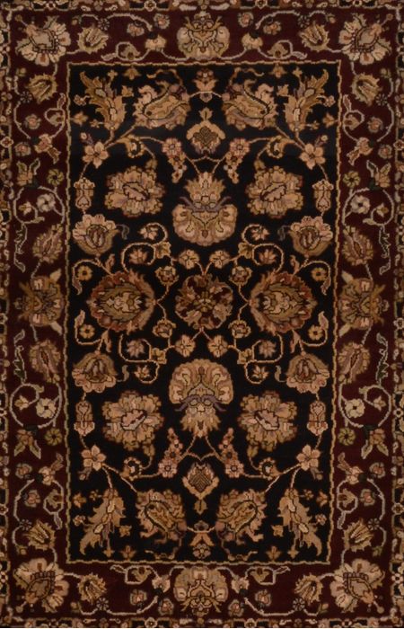 Jaipur Black Hand Knotted 31 X 49 Area Rug 100-109199 Image 0