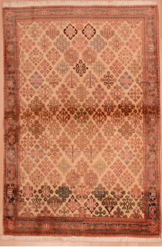 Abadeh Beige Hand Knotted 3'6" X 5'1"  Area Rug 100-109200