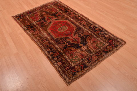 Abadeh Brown Hand Knotted 35 X 511 Area Rug 100-109201 Image 3