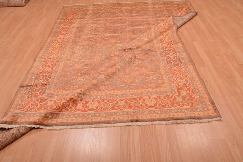 Kashan Orange Hand Knotted 68 X 94 Area Rug 100-109207 Image 14