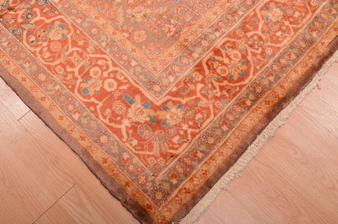 Kashan Orange Hand Knotted 68 X 94 Area Rug 100-109207 Image 7