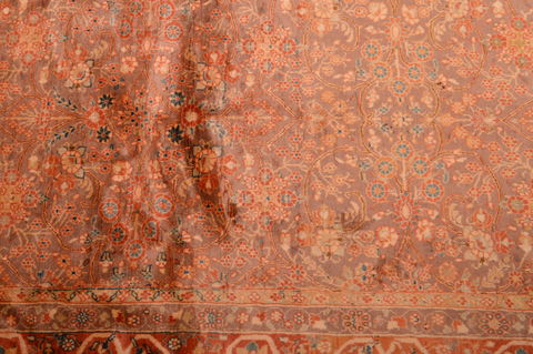Kashan Orange Hand Knotted 68 X 94 Area Rug 100-109207 Image 8